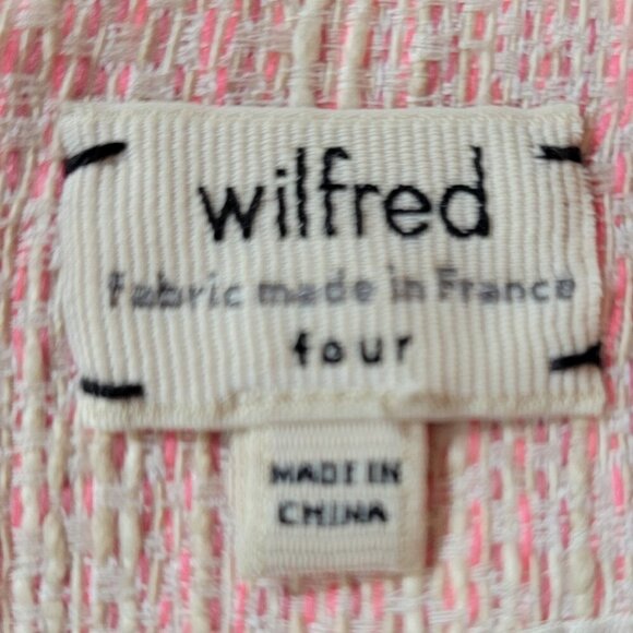 Aritzia Wilfred Tweed A Line Cotton Blend - Mini Skirt sz 4 - Picture 2 of 5